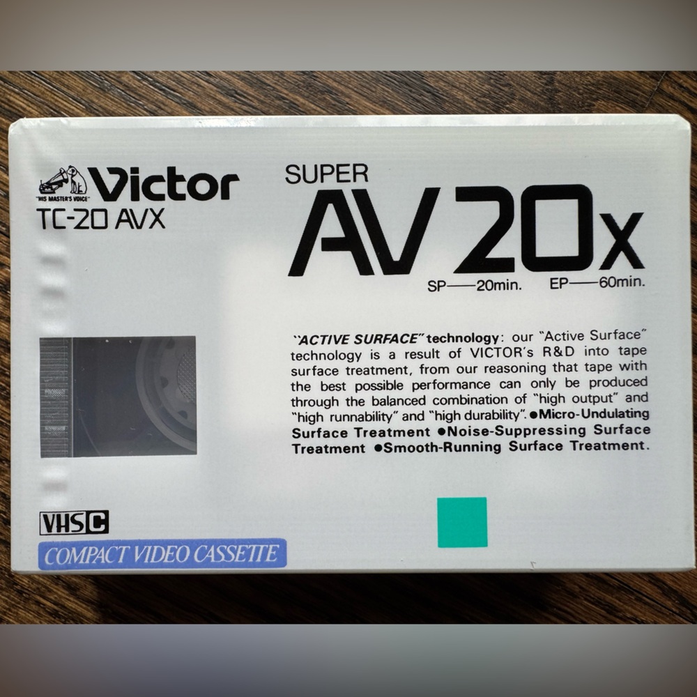 Vintage Victor Super AV 20X Video Cassette
